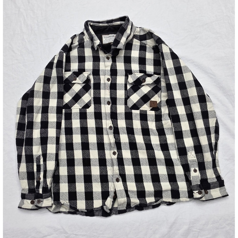 Legendary Whitetails Checkered Flannel Longsleeve‎ Button-up Shirt Size 2XL